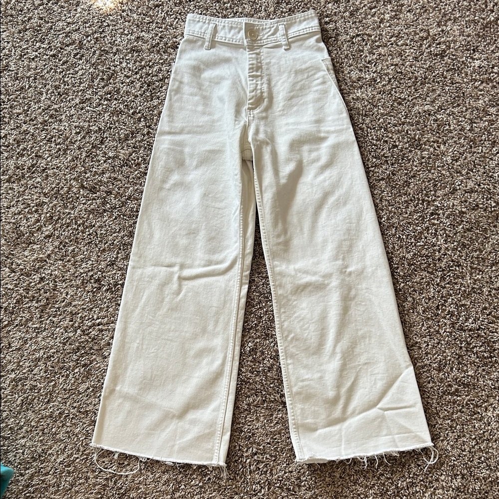 Zara High Rise Wide Leg Jeans
